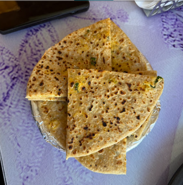 Stuffed paratha slices
